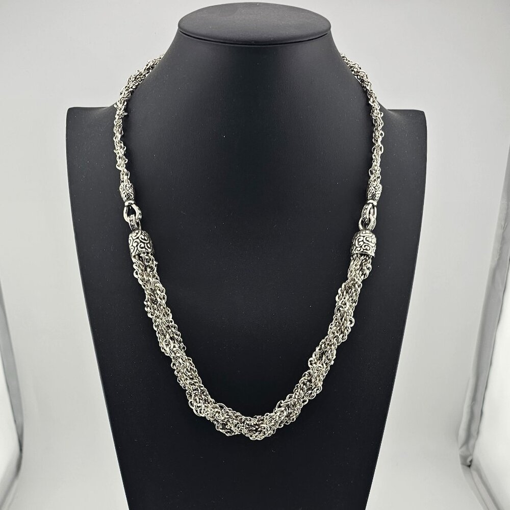 Brighton Cher Jazz Silver Plated Twist Chain Necklace